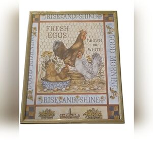 Farmhouse Chicken Art - Fresh Eggs